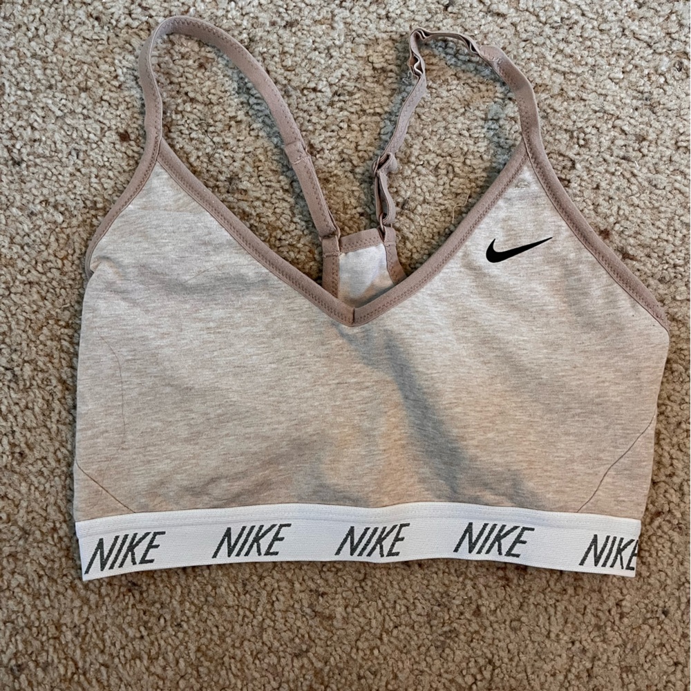 Nike Tan Cotton Sports Bra Size Medium